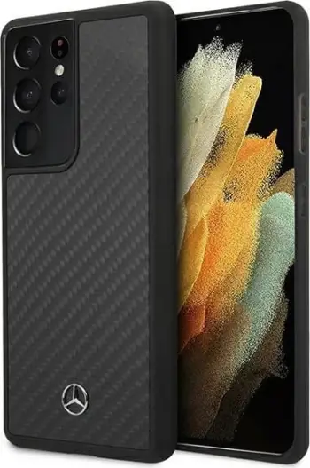 Mbështjellës Mercedes MEHCS21LRCABK për Samsung Galaxy S21 Ultra, hardcase, Dynamic Line, i zi