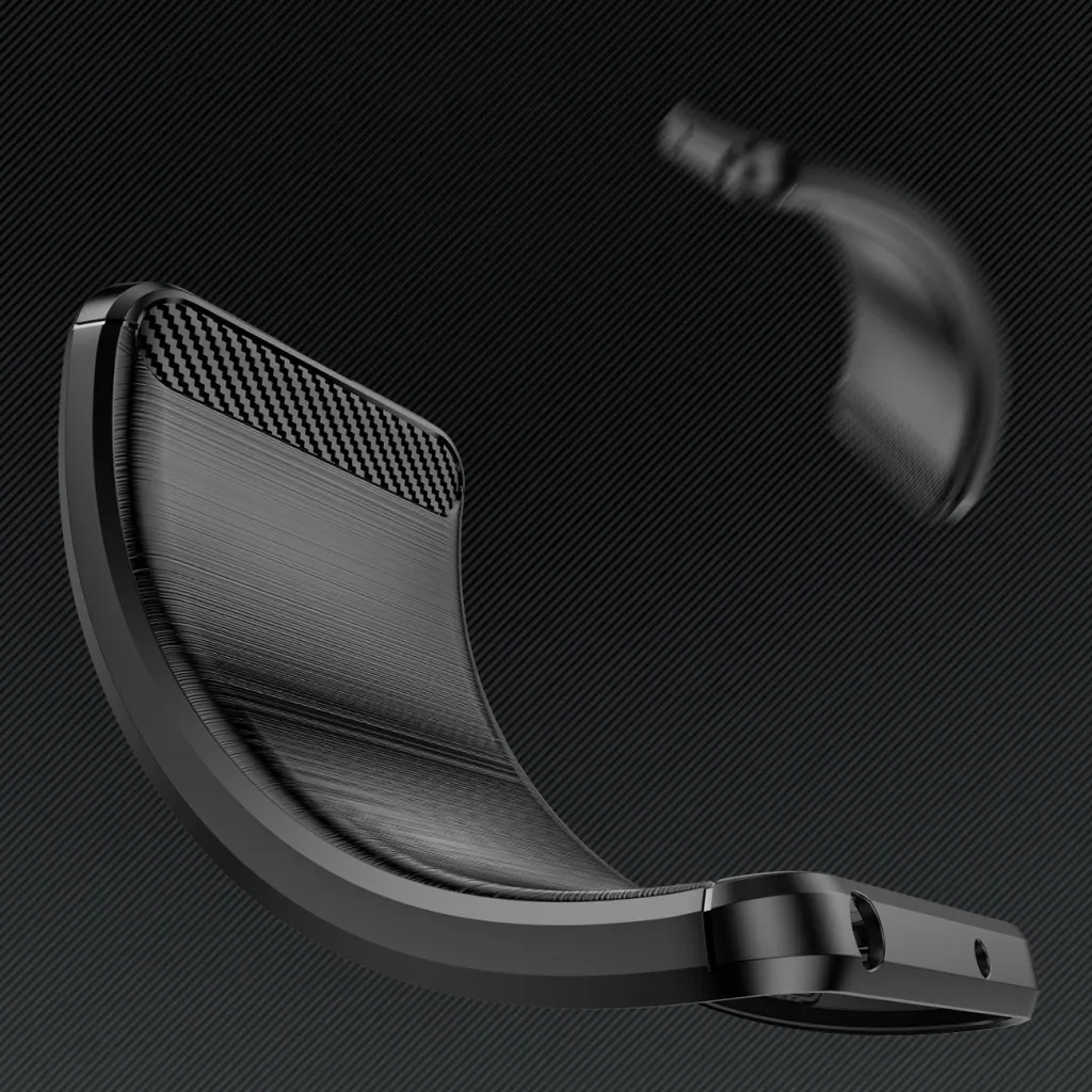 Mbështjellës Hurtel Carbon Case për Xiaomi Redmi Note 12 Pro+, TPU, i zi - 4