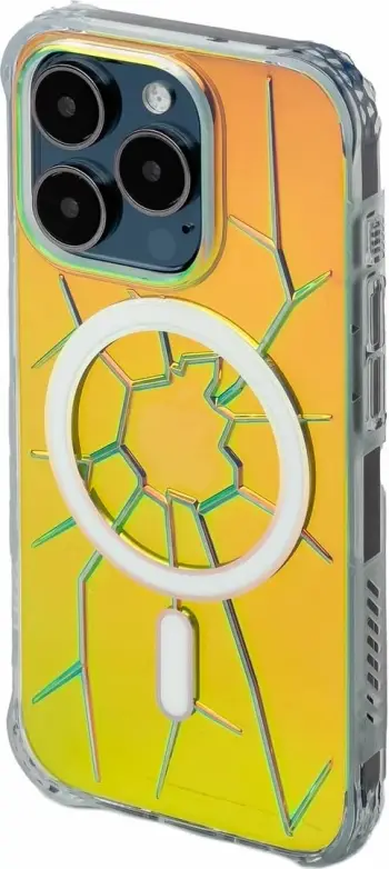 Mbështjellës Kingxbar Crack Series për iPhone 15 Pro Max, MagSafe, Holografik