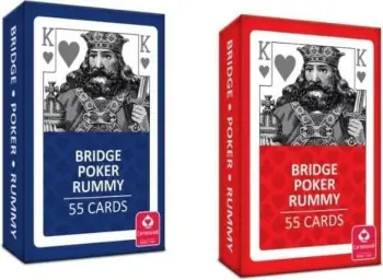 Karta loje Dondorf Playing Cards, 55 letra, kuqe ose blu