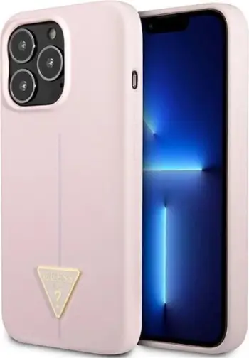 Mbështjellës Guess Silicone Triangle për iPhone 13 Pro/13 6.1", Violet