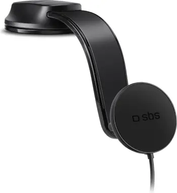 Mbajtës magnetik me karikues wireless SBS TESUPPMAG15W21, për celular, 15W, i zi