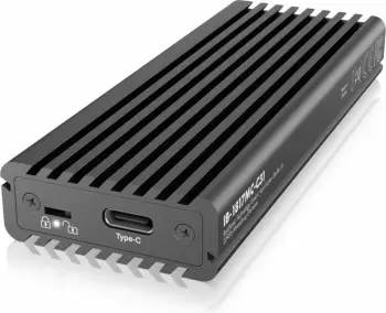 Kuti e jashtme SSD Icy Box IB-1817MC-C31, M.2 NVMe SATA, USB-C 10Gbps, alumini i zi