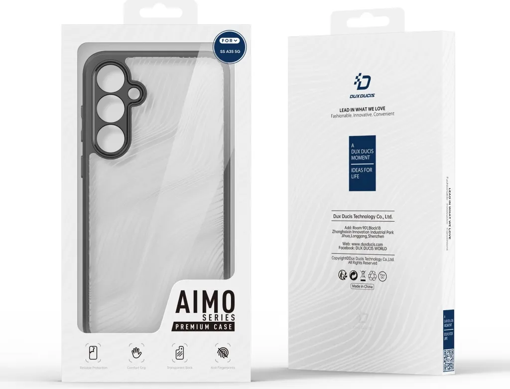 Mbështjellës Dux Ducis Aimo për Samsung Galaxy A35 5G, e zezë - 5