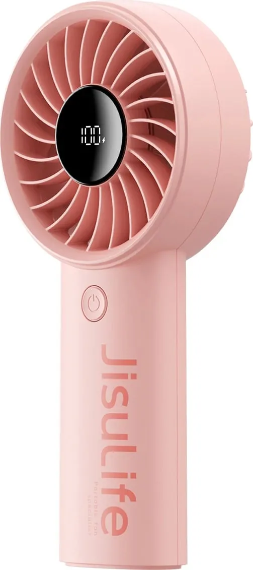 Ventilator dore Jisulife Life4, 5000mAh, USB-C, Rozë - 2