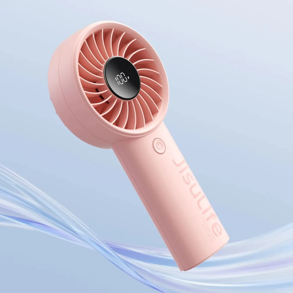 Ventilator dore Jisulife Life4, 5000mAh, USB-C, Rozë - 4