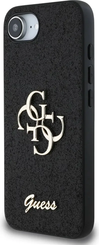 Mbështjellës Guess Fixed Glitter Big 4G për iPhone 16e, i zi - 2