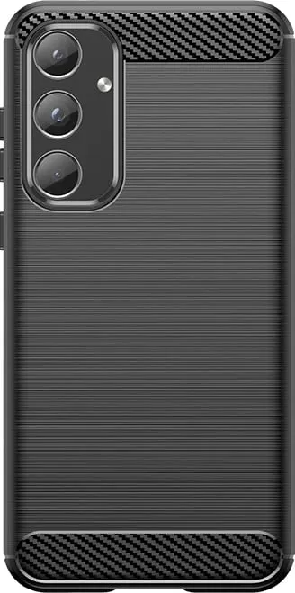 Mbështjellës Hurtel Carbon Case për Samsung Galaxy A55, i zi - 1