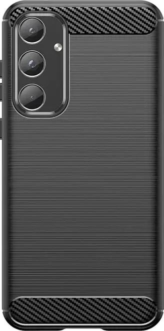 Mbështjellës Hurtel Carbon Case për Samsung Galaxy A55, i zi