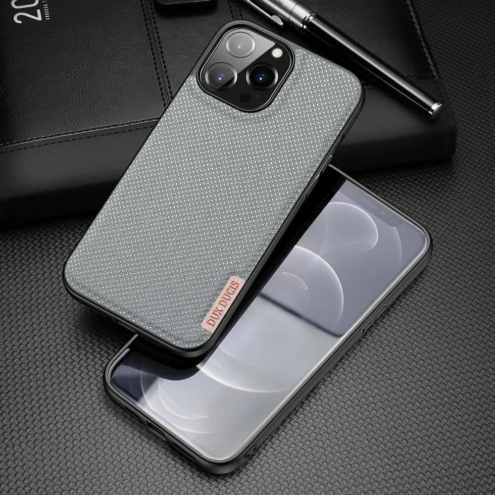 Mbështjellës Dux Ducis Fino për iPhone 13 Pro Max, najlon, Gri - 2