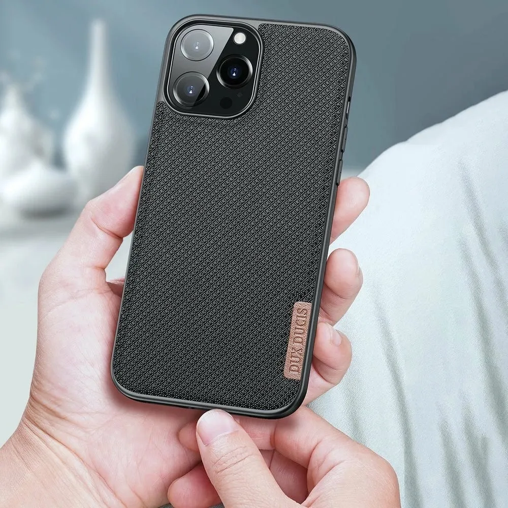 Mbështjellës Dux Ducis Fino për iPhone 13 Pro Max, najlon, Gri - 13