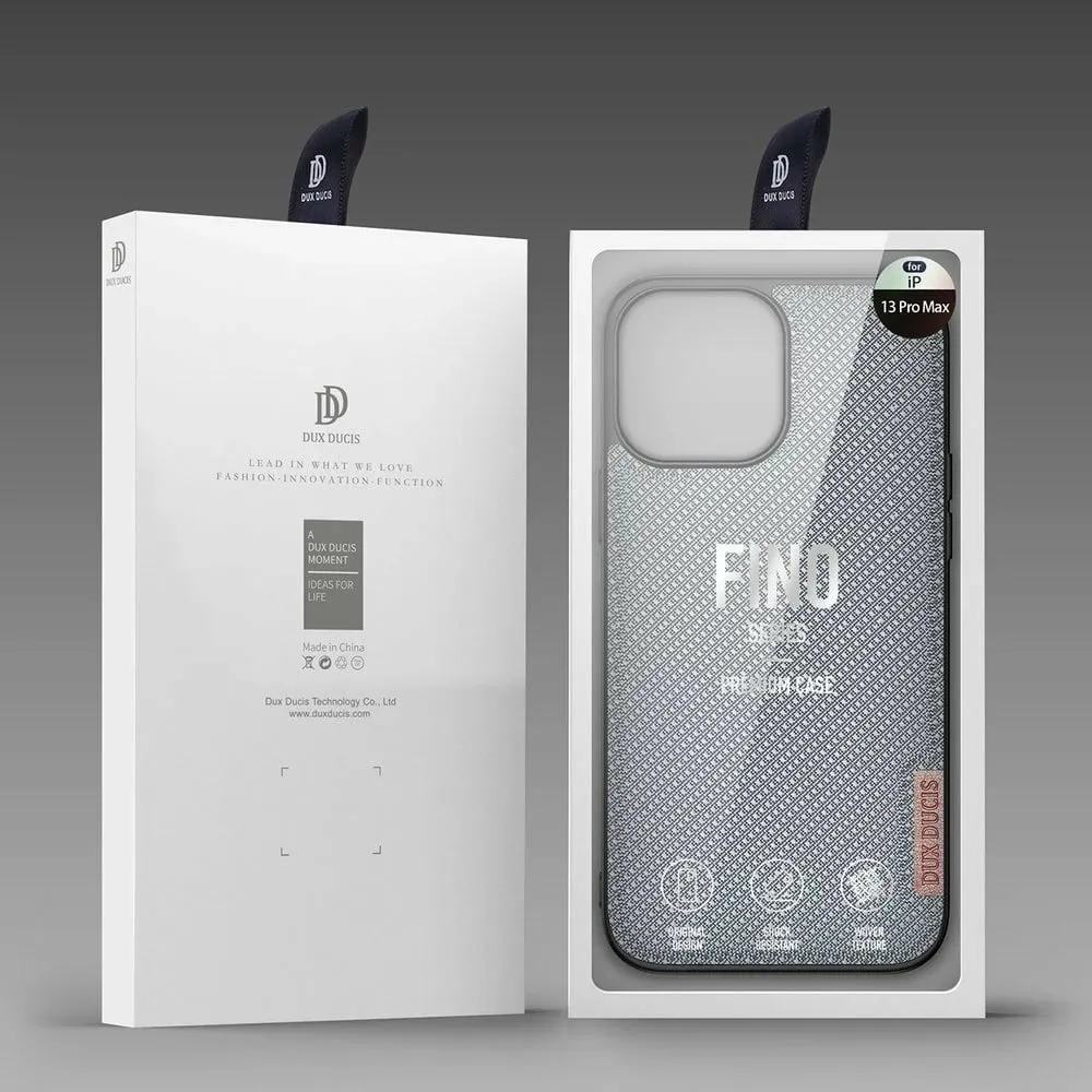 Mbështjellës Dux Ducis Fino për iPhone 13 Pro Max, najlon, Gri - 5