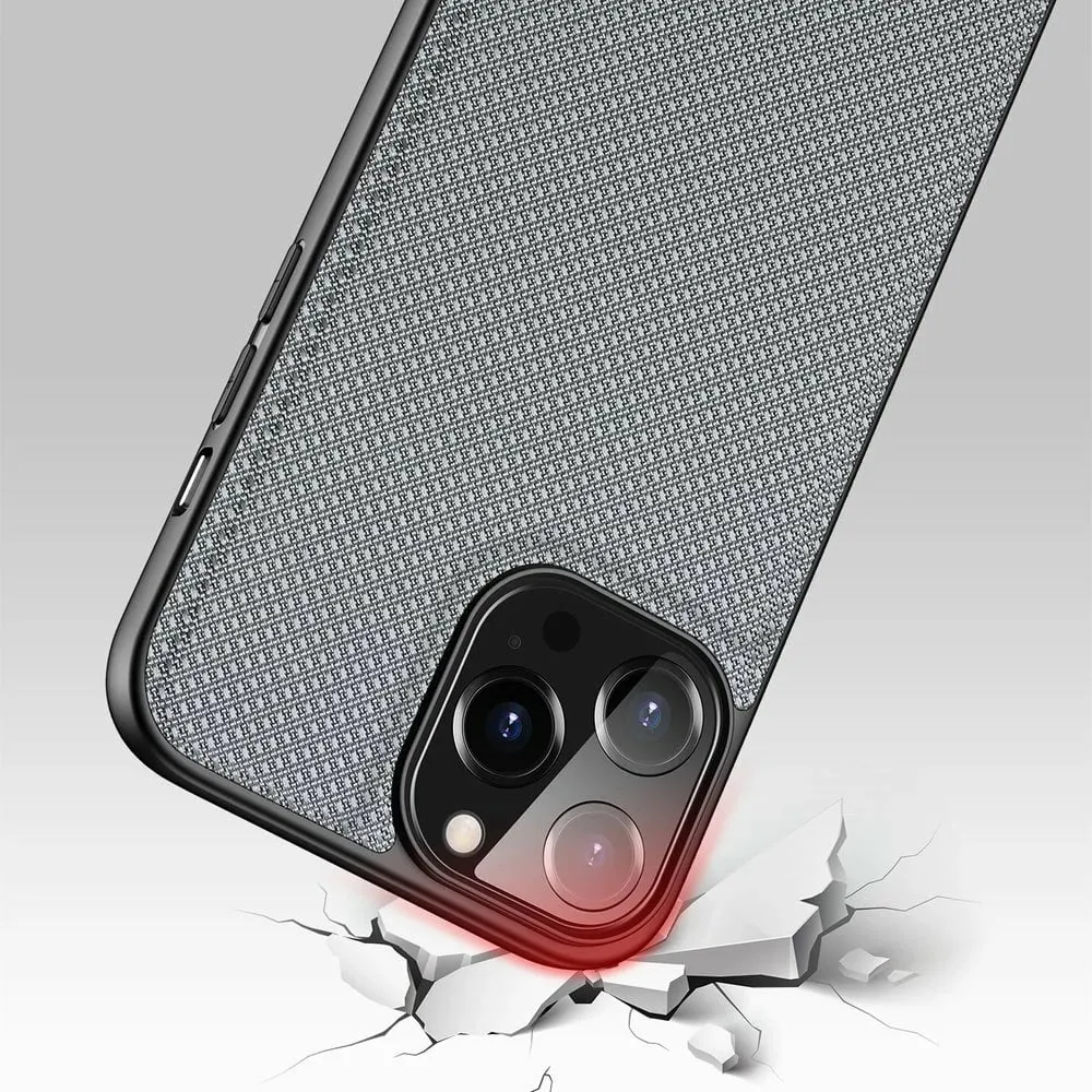 Mbështjellës Dux Ducis Fino për iPhone 13 Pro Max, najlon, Gri - 6