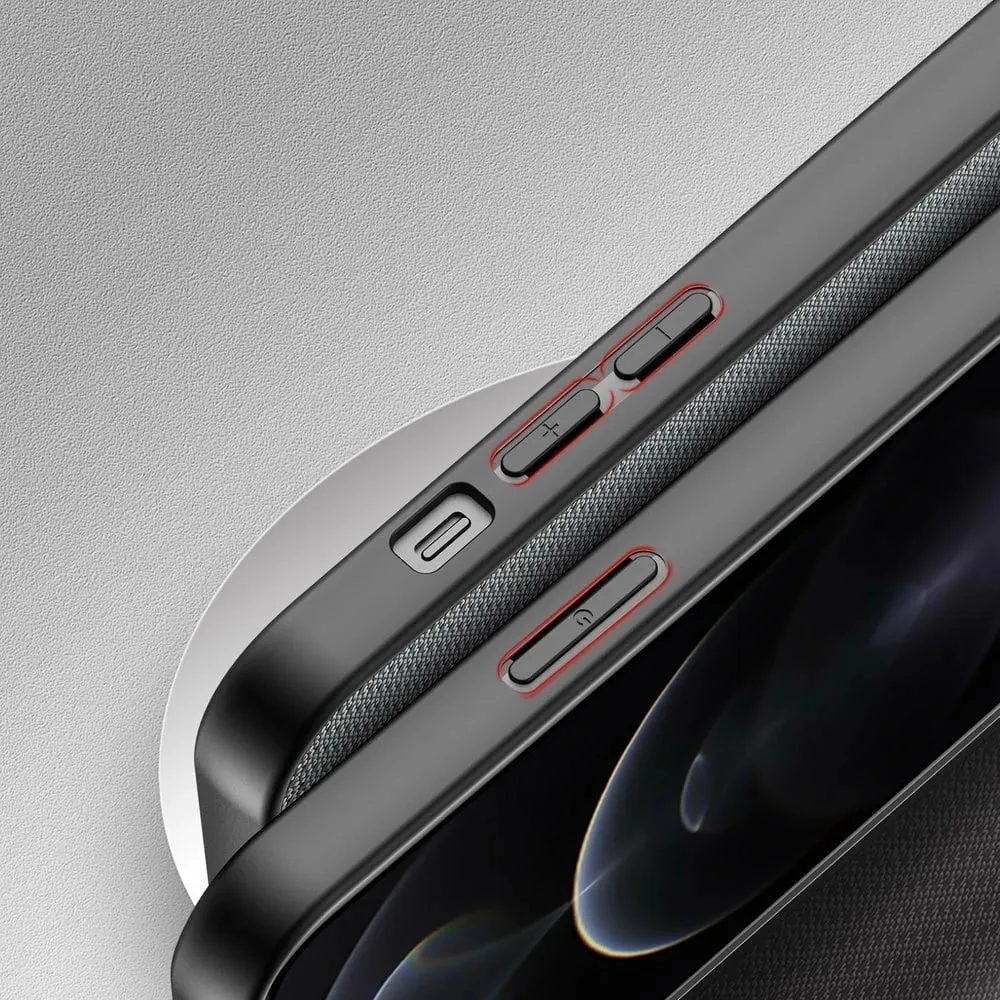 Mbështjellës Dux Ducis Fino për iPhone 13 Pro Max, najlon, Gri - 7