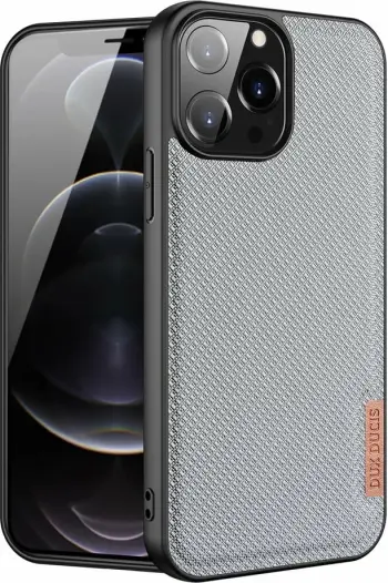 Mbështjellës Dux Ducis Fino për iPhone 13 Pro Max, najlon, Gri