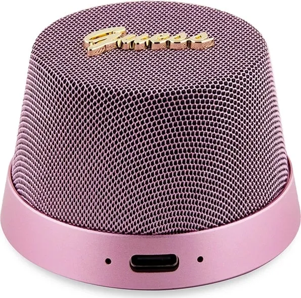 Altoparlant Bluetooth Guess Magnetic Script Metal, MagSafe, 1200mAh, Rozë - 2