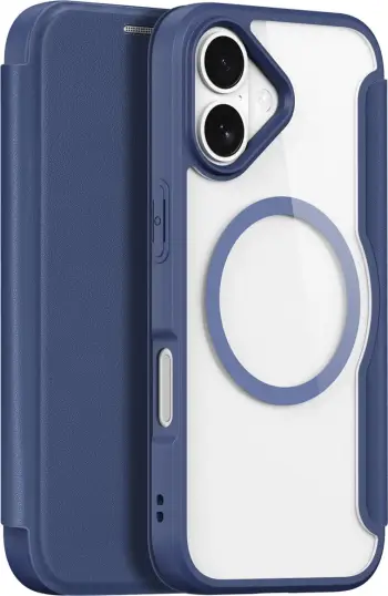 Mbështjellës Dux Ducis Skin X Pro për iPhone 17 Air me MagSafe dhe portofol, Kaltër