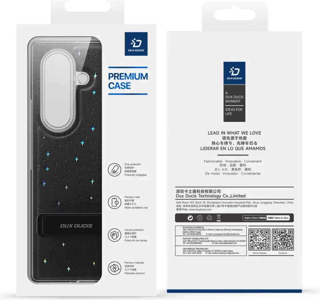 Mbështjellës Dux Ducis Stex për Samsung Galaxy Z Fold7, i zi - 4
