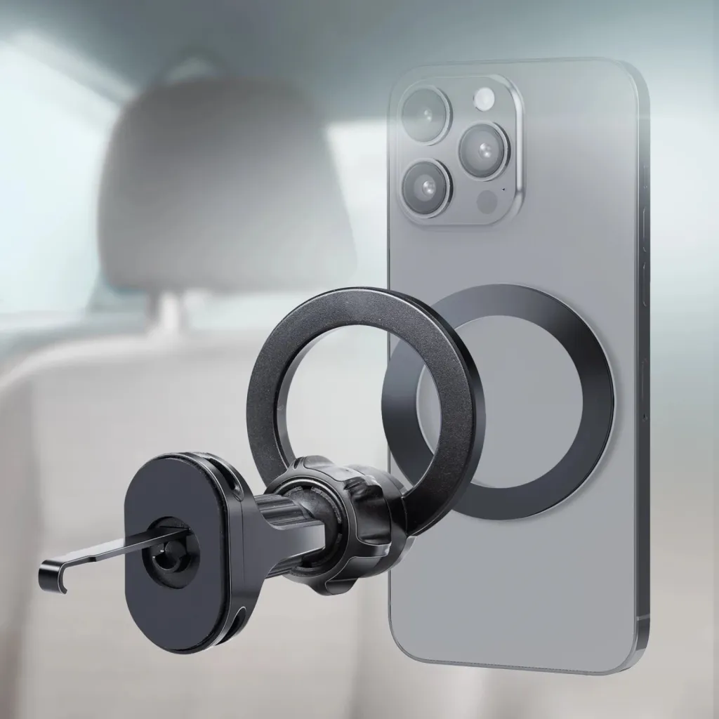Mbajtës magnetik për celular SBS TESUPMAGRING, për grilë ventilimi, MagSafe, i zi - 3