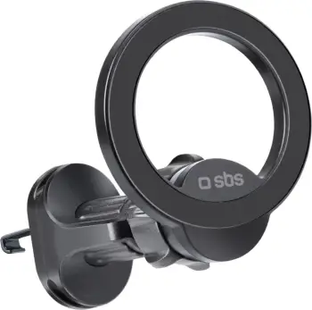Mbajtës magnetik për celular SBS TESUPMAGRING, për grilë ventilimi, MagSafe, i zi
