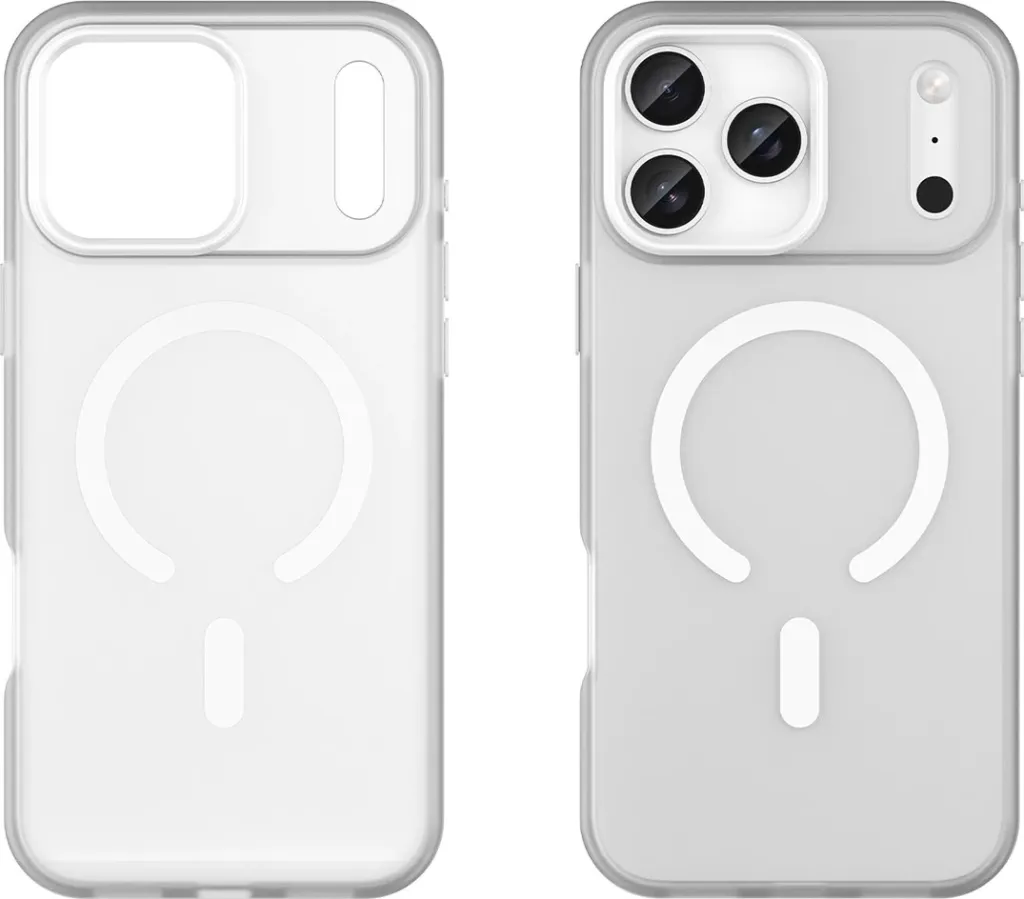 Mbështjellës Hurtel Magnetic Abrasive për iPhone 17 Pro Max, MagSafe, Bardhë mat - 2