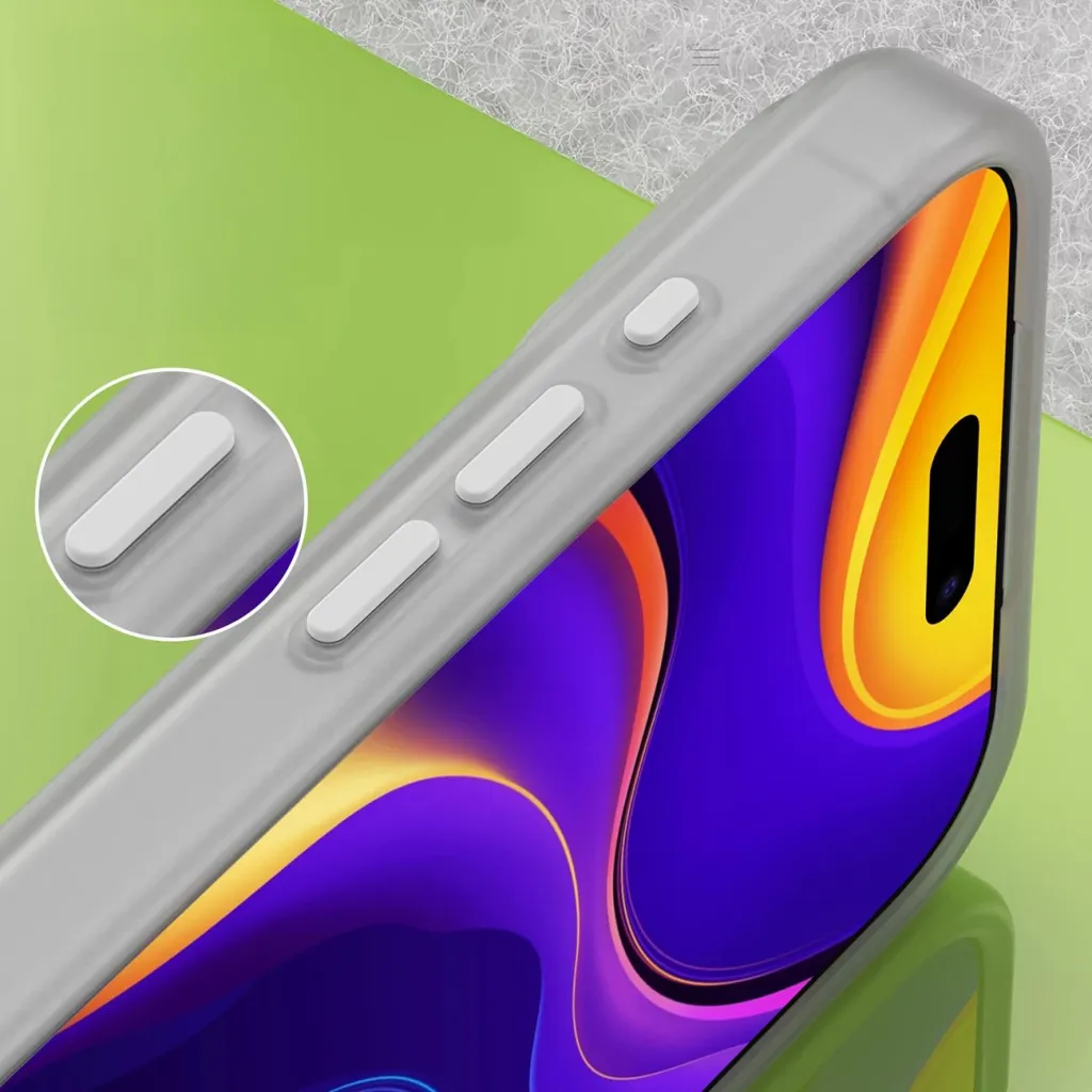 Mbështjellës Hurtel Magnetic Abrasive për iPhone 17 Pro Max, MagSafe, Bardhë mat - 8