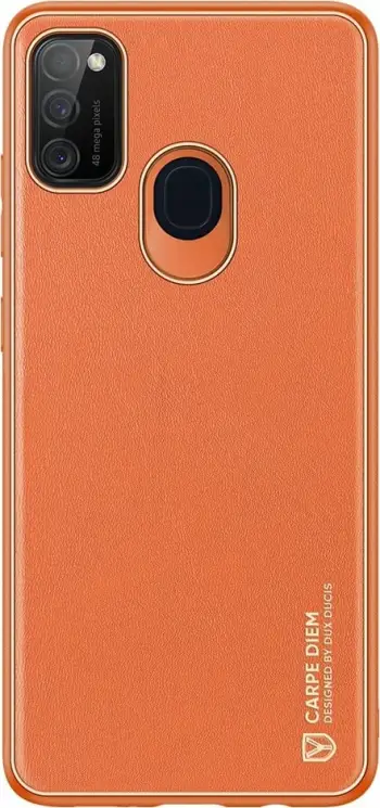 Mbështjellës Dux Ducis Yolo për Samsung Galaxy M30s, portokalli