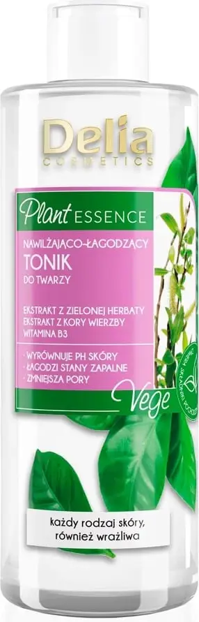 Tonik për fytyrë Delia Plant Essence Moisturizing and Soothing për femra 200ml