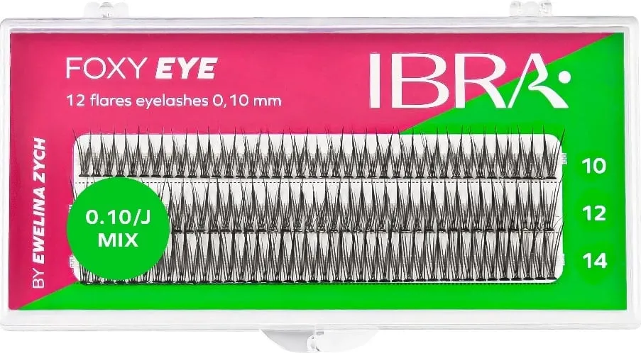 Kllasterë për qerpikë Ibra Foxy Eye, 120 copë, e zezë - 1
