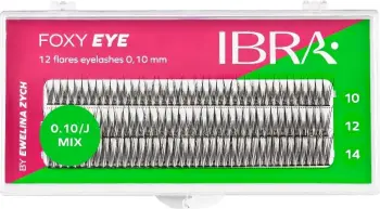 Kllasterë për qerpikë Ibra Foxy Eye, 120 copë, e zezë