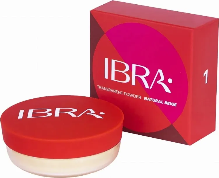 Pudër e lirshme transparente për femra Ibra 12g - 1