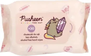 Letra të lagura për duar Pusheen për fëmijë, 30 copë