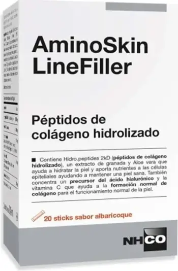 Suplement ushqimor NHCO Aminoskin Linefiller unisex, 20 sticks, shije kajsie