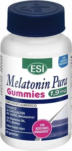 Gummies me melatonin ESI Pure 1.9mg, unisex, 60 copë