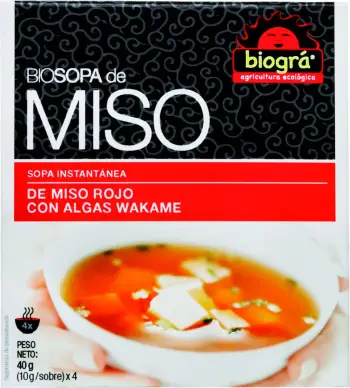 Supë instant miso Biográ Sopa Miso Con Algas, 40g