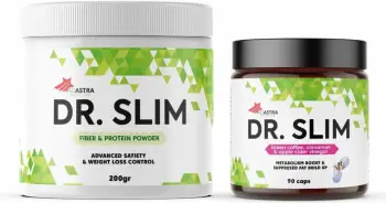 DR. SLIM - Set për Humbje Peshe – Pluhur 210gr & Kapsula 90 caps