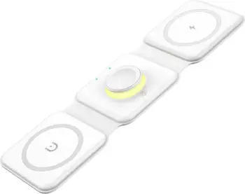Karikues wireless magnetik Essager EWXCX3-NMC02 3-në-1, 15W, bardhë