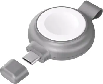Karikues magnetik wireless INVZI NVZAWC01 për Apple Watch, 5W, USB-C, Gri