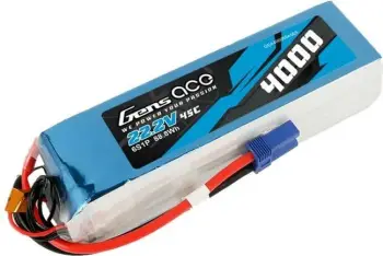Bateri LiPo Gens ace 4000mAh 22.2V 45C 6S1P, EC5, kaltër