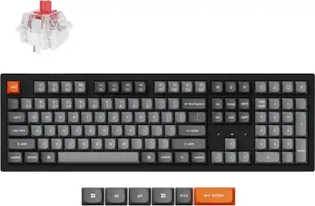 Tastierë mekanike wireless Keychron K10 Max, RGB, Red Switch, 108 taste, e zezë