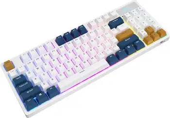 Tastierë mekanike wireless Royal Kludge RK89, Lemon switch, RGB, e bardhë