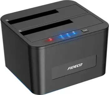 Stacion docking FIDECO YPZ04S2 për HDD/SSD, USB 3.0, i zi
