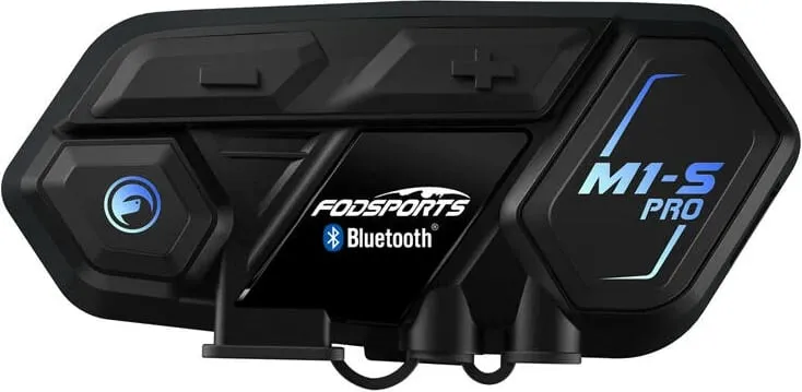 Interkom për motoçikletë Fodsports M1-S Pro, Bluetooth, i zi - 1
