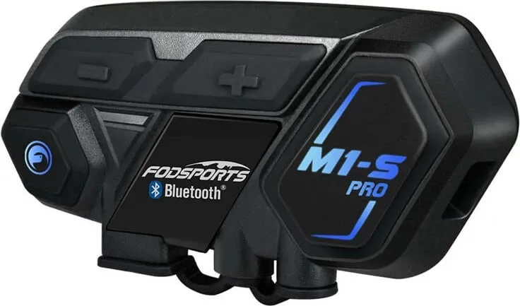 Interkom për motoçikletë Fodsports M1-S Pro, Bluetooth, i zi - 2