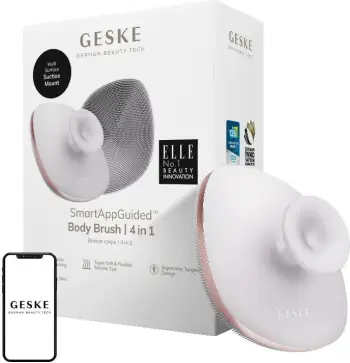 Brushë trupi Geske GK000705SL01 4-në-1, silikon, starlight