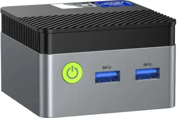 Kasë mini PC GMKtec G5, Intel N97, 12GB RAM, 256GB SSD, Windows 11 Pro, e zezë