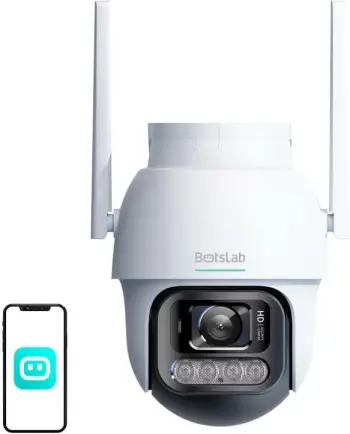Kamerë sigurie IP Botslab PT W311, 3MP, Wi-Fi, rrotulluese, e bardhë