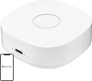 Gateway smart Heiman WS2GW-R, WiFi, Tuya Smart Life, i bardhë