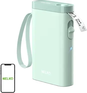 Printer etiketa termik Nelko P21, Bluetooth, 1200 mAh, i gjelbër