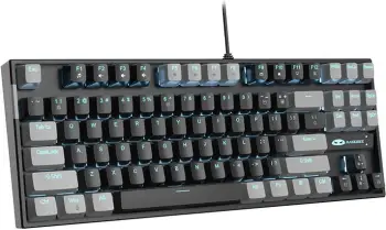 Tastierë mekanike MageGee MK-STAR, 87 taste, Red Switch, me kabllo, gri-e zezë